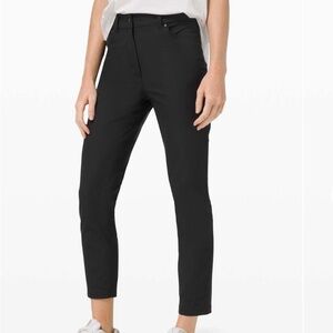 Lululemon city sleek trouser- size 4 black 7/8 length